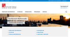 Desktop Screenshot of math.uni-hamburg.de
