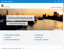 Tablet Screenshot of math.uni-hamburg.de