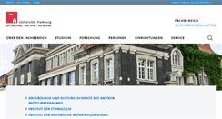Desktop Screenshot of fbkultur.uni-hamburg.de