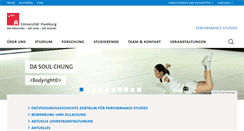 Desktop Screenshot of performance.uni-hamburg.de