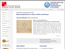 Tablet Screenshot of manuscript-cultures.uni-hamburg.de
