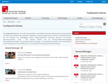 Tablet Screenshot of chemie.uni-hamburg.de