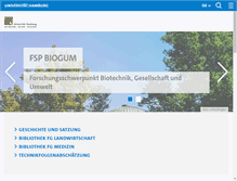 Tablet Screenshot of biogum.uni-hamburg.de