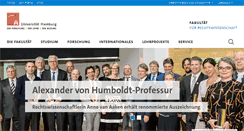 Desktop Screenshot of jura.uni-hamburg.de