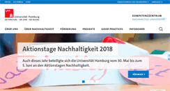 Desktop Screenshot of nachhaltige.uni-hamburg.de