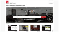 Desktop Screenshot of lecture2go.uni-hamburg.de