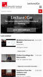 Mobile Screenshot of lecture2go.uni-hamburg.de