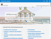 Tablet Screenshot of gwiss.uni-hamburg.de