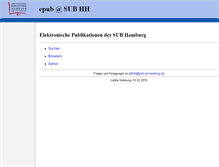 Tablet Screenshot of epub.sub.uni-hamburg.de