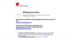 Desktop Screenshot of epb.uni-hamburg.de